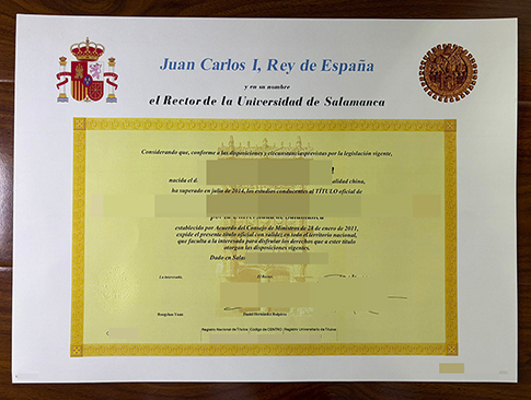 Universidad de Salamanca diploma-1