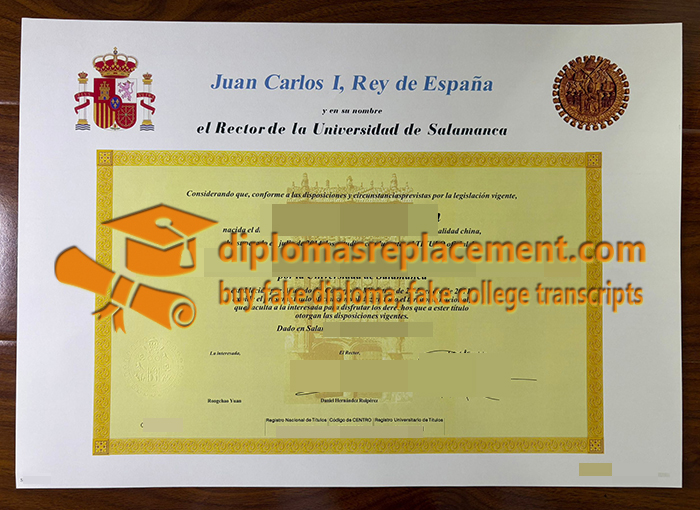 Universidad de Salamanca diploma