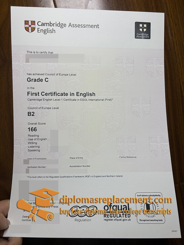 Cambridge B2 Certificate