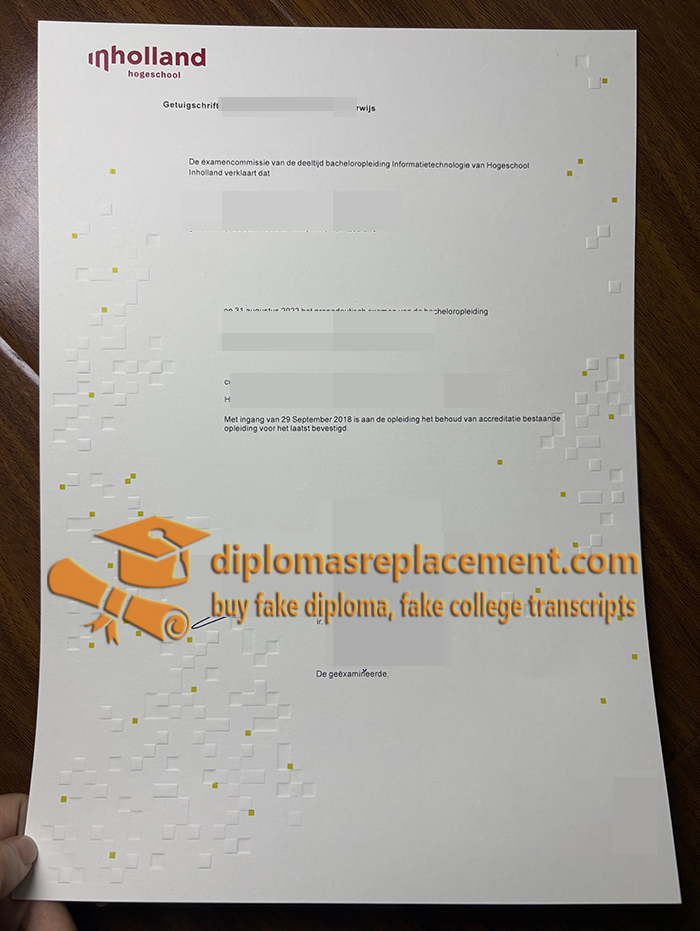 Hogeschool Inholland diploma