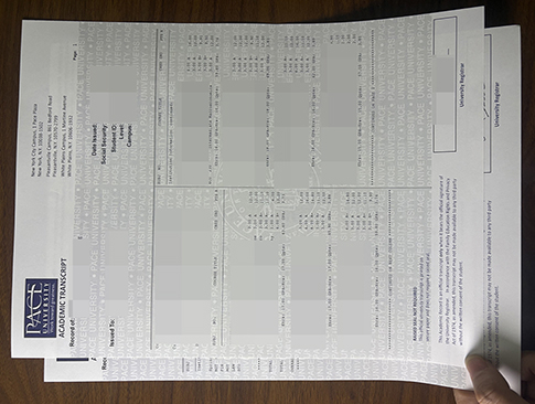 Pace University transcript replacement
