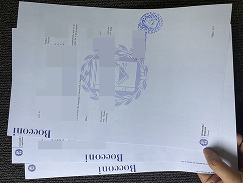 Università Bocconi transcript replacement