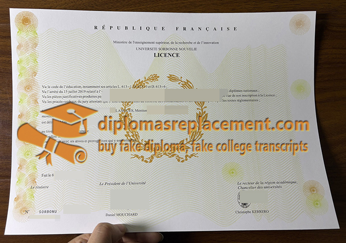 Université Sorbonne Nouvelle diploma