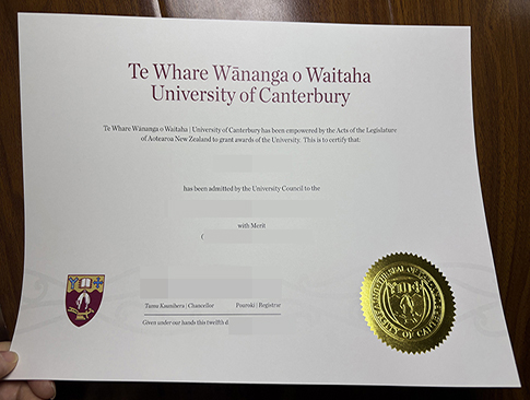 University of Canterbury degree replacement