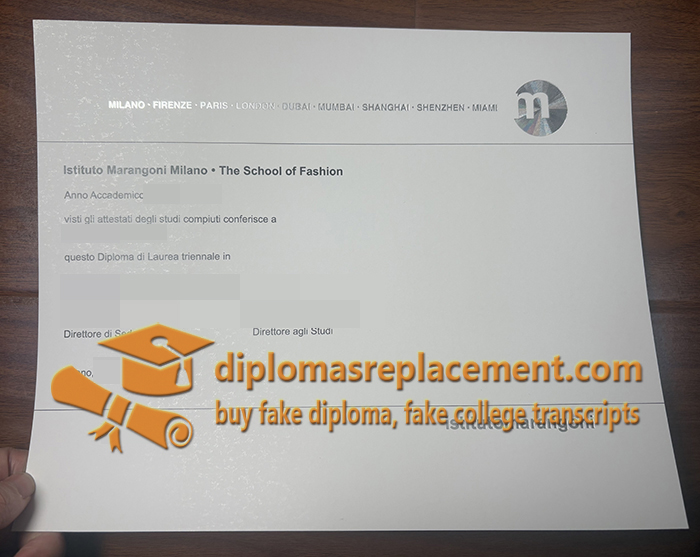 Istituto Marangoni Milano diploma