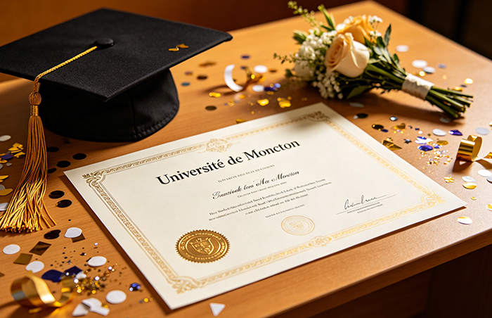 Université de Moncton Diploma Graduation Scene