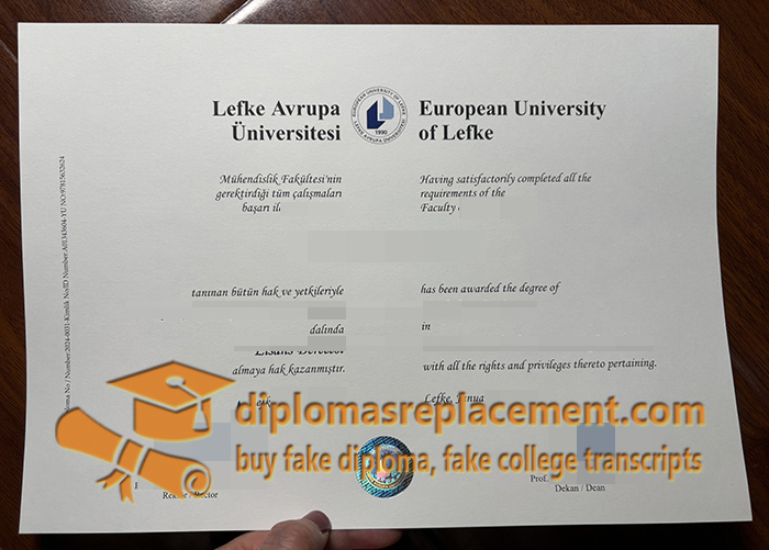 European University of Lefke diploma