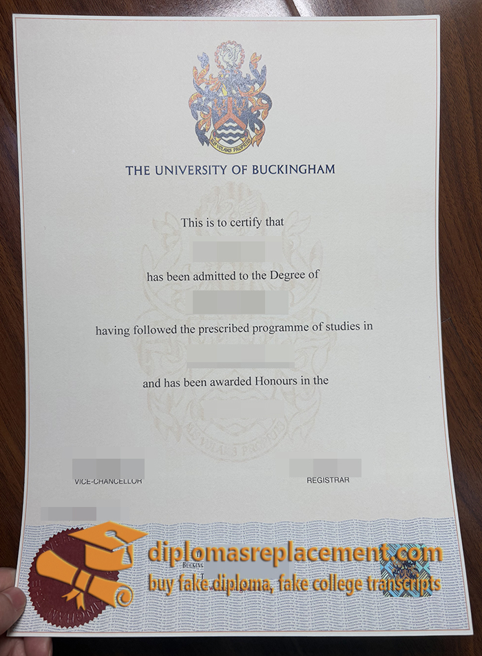 The University of Buckingham degree