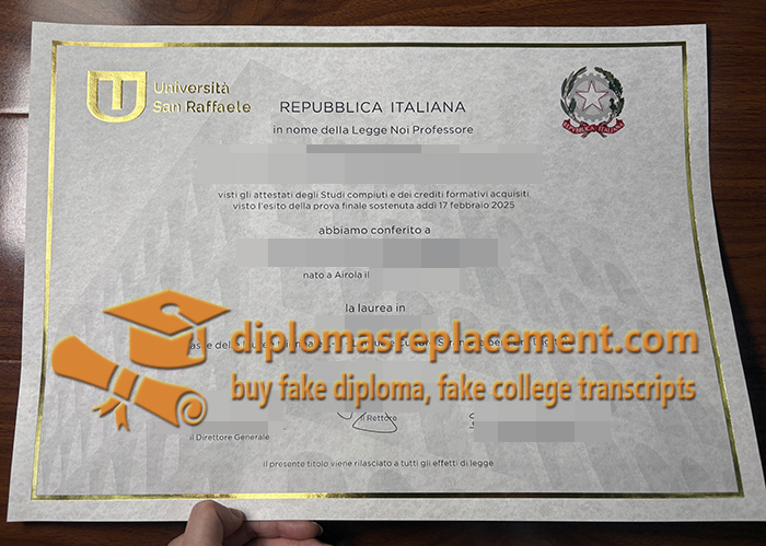 Università San Raffaele diploma