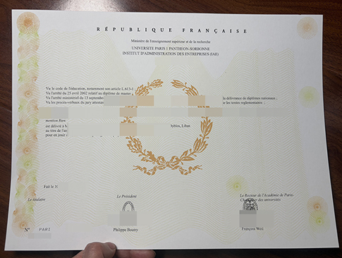 Université Paris 1 Panthéon-Sorbonne IAE diploma-1
