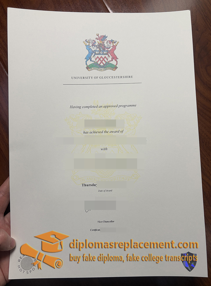 University of Gloucestershire degree