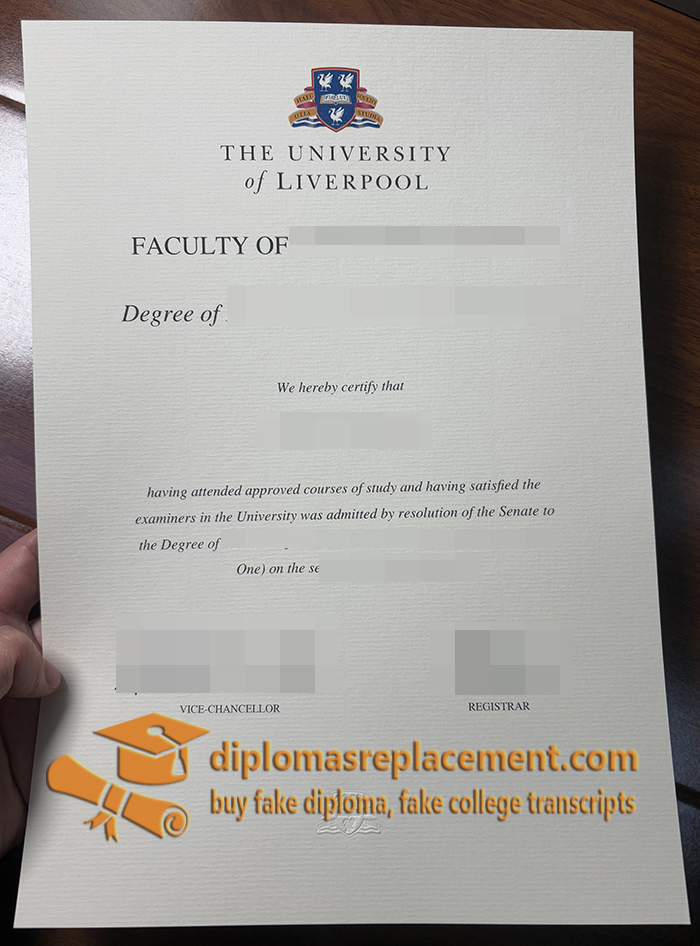 University of Liverpool degree