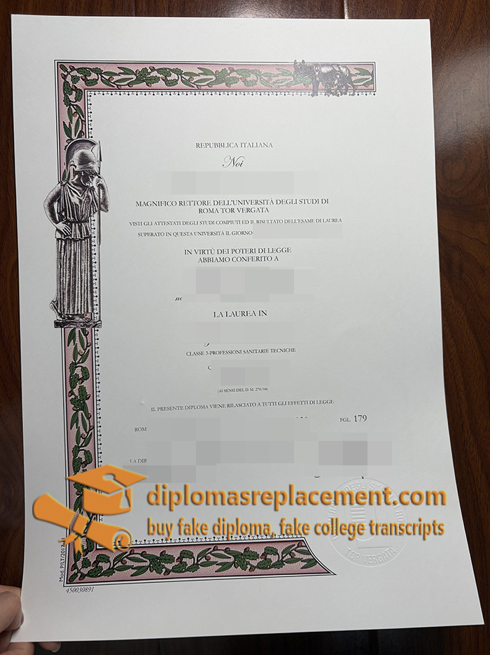University of Rome Tor Vergata diploma