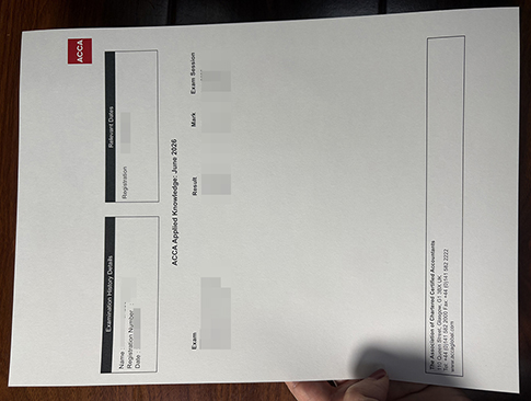 ACCA Advanced Transcript replacement