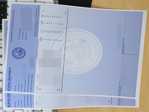 Acadia University academic transcript replacement