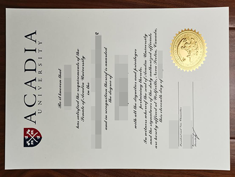Acadia University degree replacement