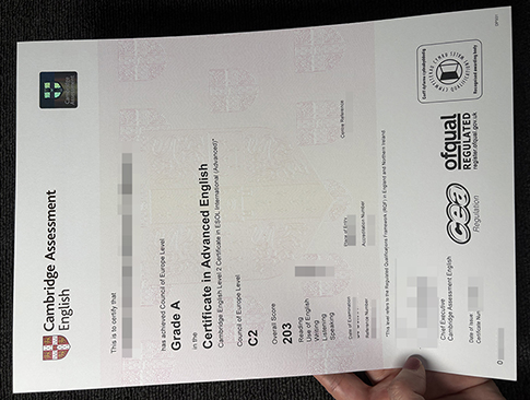 Cambridge CAE C2 Certificate replacement