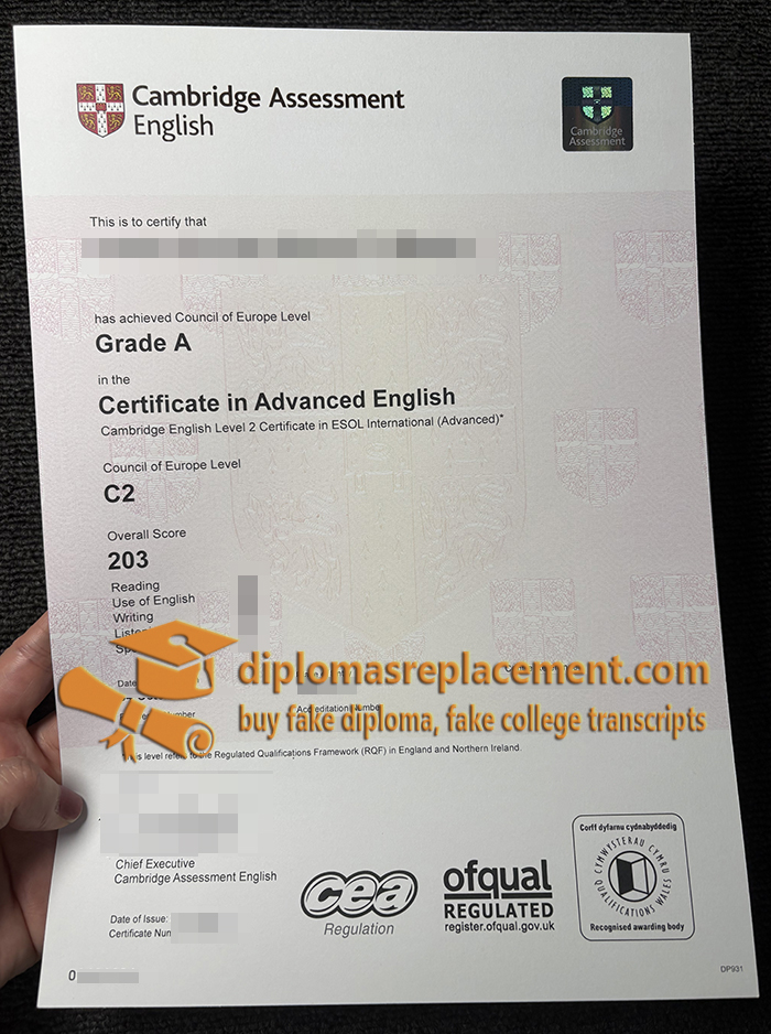 Cambridge CAE C2 Certificate