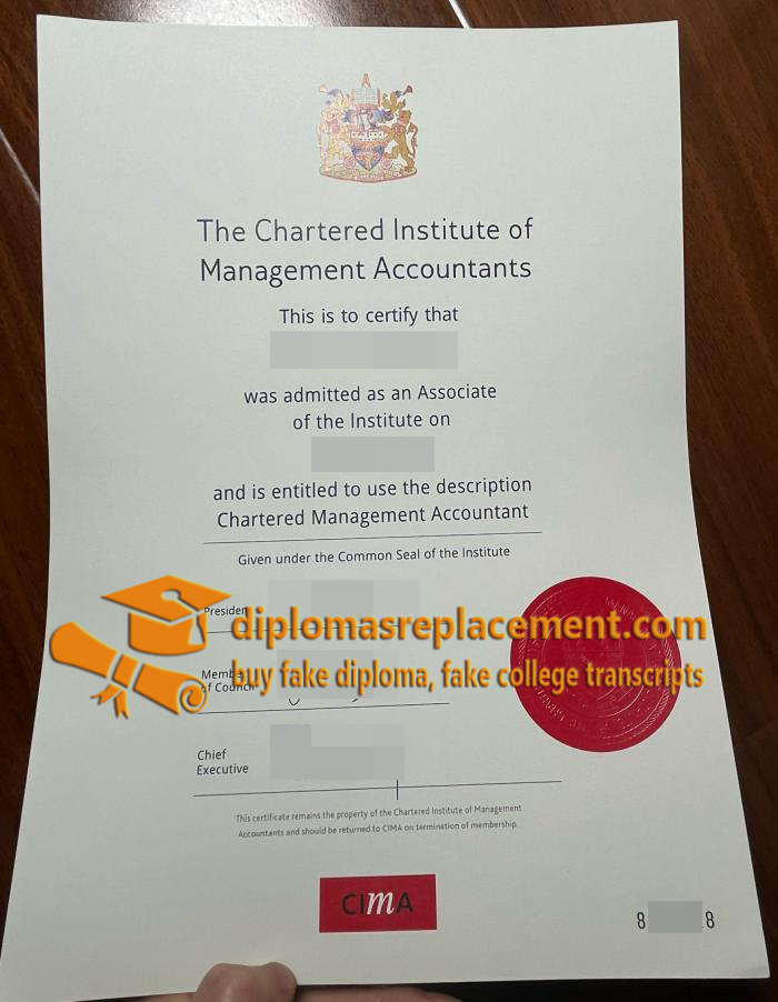 Chartered Institute of Management Accountants Certificate