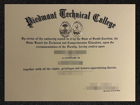 Piedmont Technical College degree-1