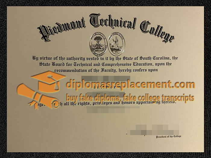 Piedmont Technical College degree
