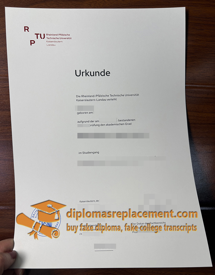 RPTU Urkunde