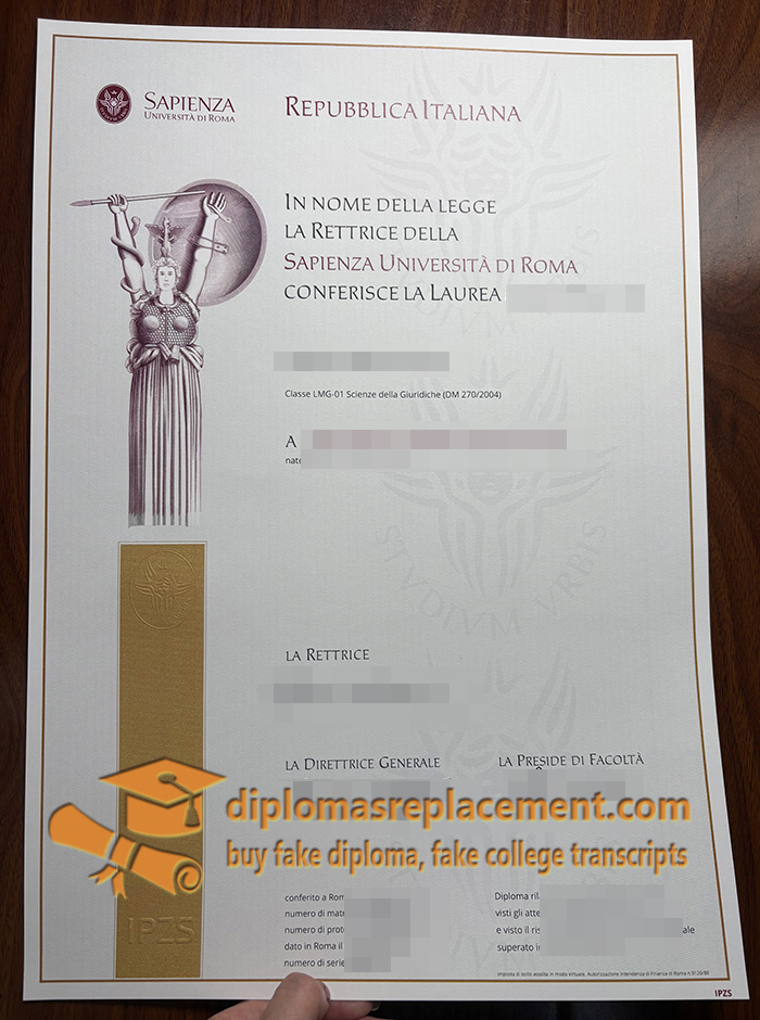 Sapienza University of Rome diploma