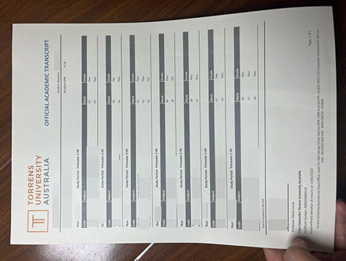 Torrens University Australia academic transcript replacement