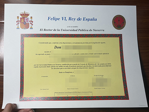 Universidad Pública de Navarra diploma-1