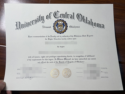 University of Central Oklahoma degree-1